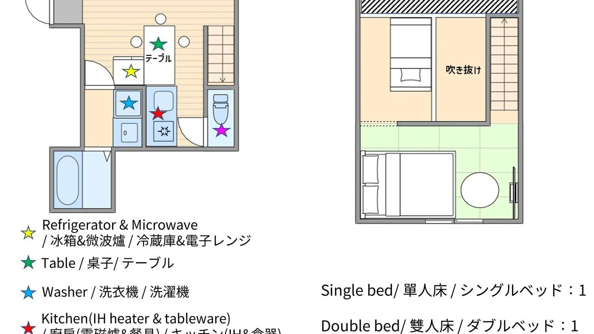 ゲストハウス （日本中から大阪いらっしゃい２０２２）USJまで2駅 2階建ダイニング吹き抜けの開放的な大人の和洋室 in Sakura Villa
